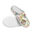 thumbnail image 3 of Lsque Wild Exotic Birds And Flowers Pattern Womens Comfort Cotton on Scuff With Memory Foam and Anti-skid Sole Slipper-46/47, 3 of 7