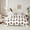 Red Green White, variant on Homewish Kawaii Christmas Snowman 7-Piece Twin Bedding Sets,Colorful Geometric Circle Bedding Comforter Set,Pink White Checkered Sheet Sets For Kids,Super Cozy Room Decor Reversible