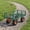 Green Orange, variant on 500 lbs Steel Garden Cart, Heavy-Duty Outdoor Hauling Wagon with Removable Side Panels, Metal Yard Utility Wagon Carts, for Garden Yard Lawn Gardening Outdoor