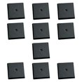 thumbnail image 2 of 10 peanas cuadradas para modelos de 2,5 x 2,5 cm para miniaturas, elegantes y resistentes, color negro, para juegos de mesa, accesorios de taller y, 2 of 9