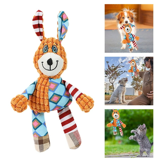 Interactive Squeaky Crinkle Dog Toy for Puppies to Boredom Stimulating Activity for Small Dogs