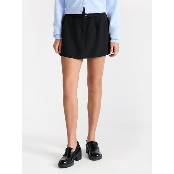 No Boundaries Embellished Pleated Mini Skirt, Women's