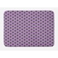 thumbnail image 1 of Plaid Bath Mat, Continuous Print of Squares Lines Stripes Illustration in Purple Tones, Plush Bathroom Decor Mat with Non Slip Backing, 29.5" X 17.5", Lavender Violet Dimgray, by Ambesonne, 1 of 2
