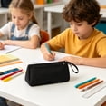 thumbnail image 5 of Under $1 Pencil Case, Large Capacity Nylon Portable Pen Pouch, High Appearance Lightweight Stationery Bag for College Office by PALIFEUR, 5 of 9