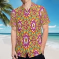 thumbnail image 5 of High Quality Hawaiian Shirts for Men Short Sleeve Aloha Beach Shirt Floral Summer Casual Button Down Shirts Blouses YOZPJI, 5 of 7
