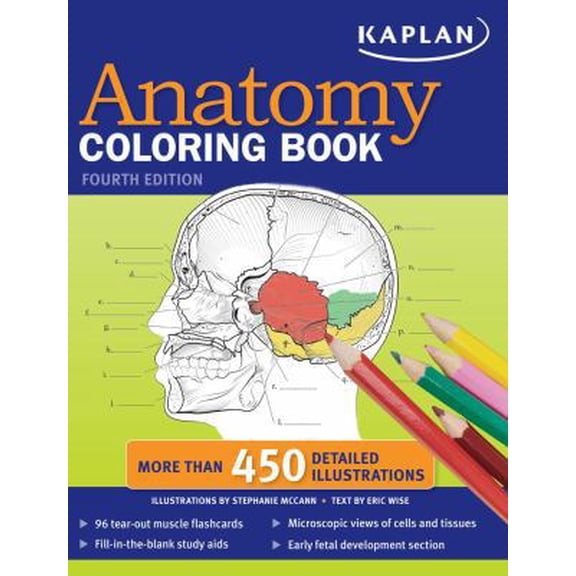 Pre-Owned Kaplan Anatomy Coloring Book (Paperback) 1419550403 9781419550409