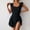 Black, variant on One Piece Swimsuits for Women With Skirt 2025 Spring Fashion Conservative Solid Color Skirt Style Split Joint Swimsuit Set