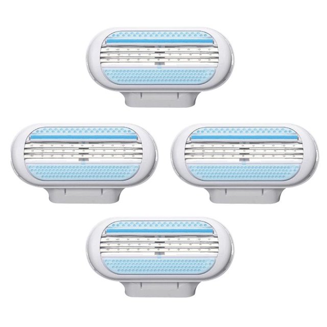 Ygjytge 4 Unids/Lote Gflv Cuchilla De 3 Capas Para Mujer Cabeza De Afeitadora Para Maquinilla De Afeitar Venus Ygjytge Para estrenar