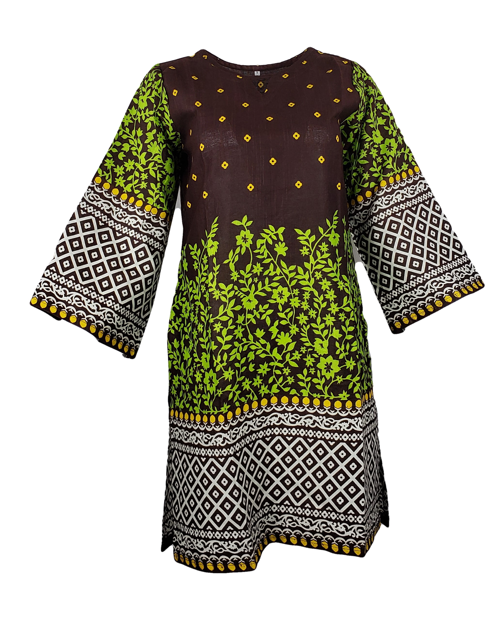 Women's Printed Khadi Cotton Kurta - Hatheli – Trendia