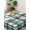Green, variant on Orange Black Plaid Tablecloth Rectangle Table Cloth 52x70, Waterproof Tablecloth Outdoor Table Cloth, Farmhouse Orange Black Checkered Washable Table Cover for Kitchen Dinning Party