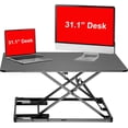 thumbnail image 1 of DURAMEX (TM) 31.5" GAS SPRING SIT STAND DESK CONVERTER WITH COMPACT KEYBOARD TRAY (800MM LENGTH), 1 of 7