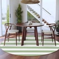 thumbnail image 3 of Round Rugs 8Ft, Sage Green Striped Round Area Rug Washable Indoor Throw Carpet, Farmhouse Sage Green Stripes Large Non Slip Circle Rug for Kids Room RV Home Decor Aesthetic, 3 of 8