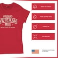 thumbnail image 6 of Proud Veteran T-Shirt Veteran's Day Military Honor US Flag Army Air Force RED Friday American Patriot Women's Tee, 6 of 7