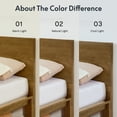 thumbnail image 2 of FitStand King Japanese Joinery Bed Frame with Headboard, Solid Rubberwood, 1500 lbs Heavy Duty, FSC & SGS Certified, No-Tool Setup, Hidden Storage, USB-A/C Port, No Box Spring Needed, Walnut, 2 of 13
