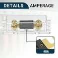 thumbnail image 5 of Unique Bargains Car Truck SUV ANL Fuse Holder 40A 0/2/4/8 Gauge Durable with 3 Transparent Bases 1 Set, 5 of 6