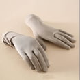 thumbnail image 4 of Womens Gloves Winter Gloves Women's Fashion Solid Color Five Finger Gloves Breathable Sunscreen Solid Color Etiquette Gloves, 4 of 5