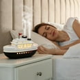 thumbnail image 2 of Cartoon Modeling Ship Aroma Diffuser - 300ML Essential Oil Cool Mist Dual-Hole Boat Humidifier with 7-Color LED Lights, Ultrasonic Quiet Home Office Decor Gifts, 2 of 6