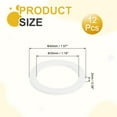 thumbnail image 2 of Uxcell 12Pcs Flat Washers 40mm OD 30mm ID 2mm Thick Sealing Flange Gasket White, 2 of 6
