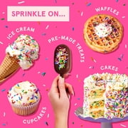 Fancy Sprinkles Classic Rainbow Crunchy Sprinkles, Dessert Sprinkles, 3.4 oz