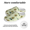 thumbnail image 6 of Xecao Avocado for Exercise Print Cotton Slippers Fuzzy Warm Cozy Slippers Non Slip House Slippers For Indoor Outdoor Cotton Slippers House Slippers-8, 6 of 7