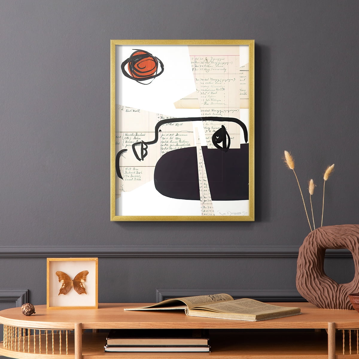 Faces of A Century II in Paper Solid Wood 22 x 28 Framed Print