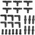 thumbnail image 2 of Irrigation Fittings Kit for Drip Tubing -30 Tees, 30 Couplings, 30 Ends,30 Elbows 16mm Compatible Drip Sprinkler Systems, 2 of 8