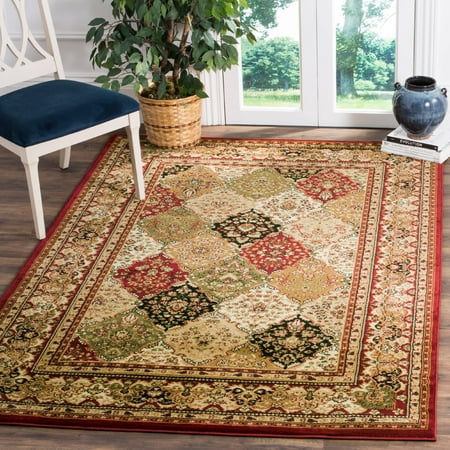 SAFAVIEH Lyndhurst Oliva Traditional Area Rug  Multi/Red  9  x 12 SAFAVIEH Lyndhurst LNH221B Multi / Red Rug The Lyndhurst Rug Collection features the exquisitely detailed designs and noble colors found in the finest Persian and European styled rugs. Constructed using a blend of soft  sturdy synthetic fibers and designed in traditional Persian florals  these rugs will add classic charm and character to any room. These dazzling and durable floor coverings are available in many styles  colors  shape and sizes  including hallway runners and foyer rugs. Rug has an approximate thickness of 0.43 inches. For over 100 years  SAFAVIEH has set the standard for finely crafted rugs and home furnishings. From coveted fresh and trendy designs to timeless heirloom-quality pieces  expressing your unique personal style has never been easier. Begin your rug  furniture  lighting  outdoor  and home decor search and discover over 100 000 SAFAVIEH products today.