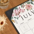 thumbnail image 3 of Calendario de escritorio Cabbrix 2026 con tapete de escritorio, 22 x 17 cm, estampado floral, negro, 3 of 7