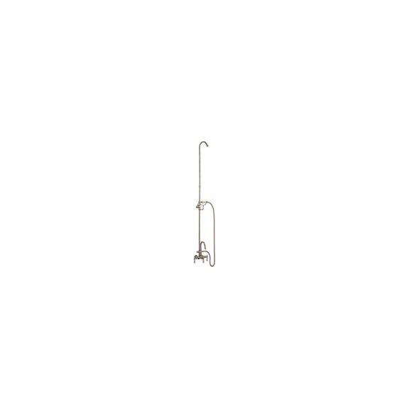 Barclay 4024-PL-PN Gooseneck Tub Filler, Diverter & Hand Shower Polished Nickel