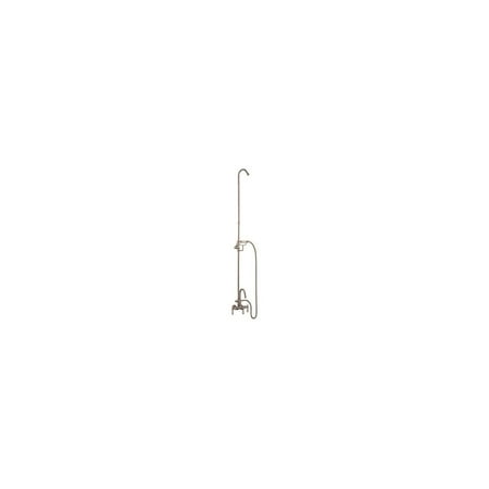 Barclay 4024-PL-PN Gooseneck Tub Filler, Diverter & Hand Shower Polished Nickel