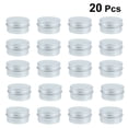 thumbnail image 3 of 20 Pcs 20ml Conteneur Cosmétique de Voyage Boîte d'Échantillons en Aluminium avec Couvercle à Vis Pot de Rangement Vide pour Maquillage, 3 of 8