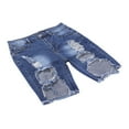 thumbnail image 3 of Women Slim Jeans Shorts High Waist Ripped Hole Washed Distressed Shorts, 3 of 8