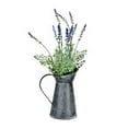 thumbnail image 2 of Vickerman 17.5"" Lavender In Galvanized Pot - FJ190117, 2 of 3