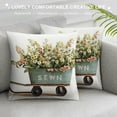 thumbnail image 3 of Fenyluxe Flowers Pillow Covers Soft and Durable for Couch Sofa Indoor Outdoor Throw Pillow Cover Square Design 1PC 20x20in, 3 of 5