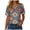 Brown, variant on Womens Summer Tops Dressy Casual Button Notch V Neck T Shirts Short Sleeve Cotton Tee Blouse Tunic Petite Tshirt 2026 (Wine, XL)