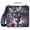 Pea Flowers Bouquet, variant on Haosy 3 Ring Zipper Binder with Shoulder Strap Waterproof Trapper Keeper 2 Inch D-Ring 500 Sheets Capacity, Dirt Grass Pixel Art