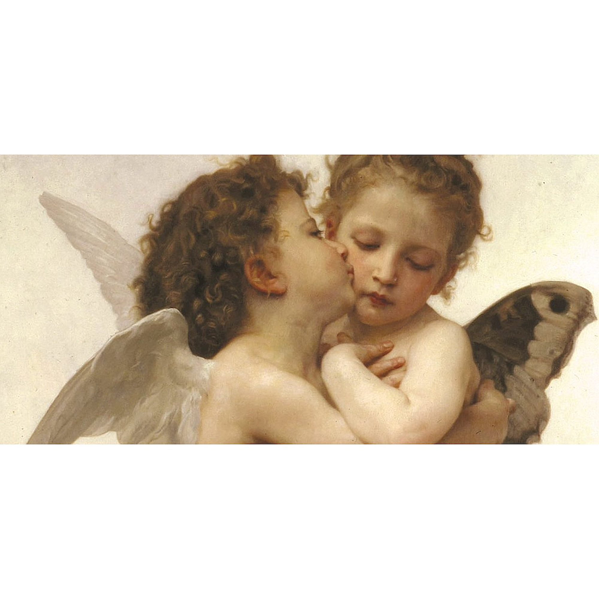 CafePress - Exquisite First Kiss Angels - Large Beach Towel, Soft 30"x60" Towel with Unique Design
