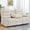 3-Seater-Beige, variant on Korser Oversized Loveseat Recliner Sofa with Pockets Faux Leather for Living Room,Home Theater,Black