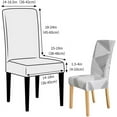 thumbnail image 5 of Chair Covers for Dining Chairs Set of 6,Geometric Stretch Dining Room Chair Cover Kitchen Parsons Chair Slipcovers (Pack of 6, Geometric), 5 of 6