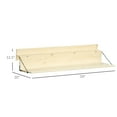 thumbnail image 2 of Outdoor Dining Table Hanging Balcony Table, Spruce Wood Foldable Railing Bar, Serving Table & Desk, Fits up to 3.9 Inches, Natural,Outdoor Coffee Table, 2 of 9