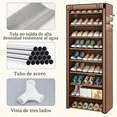 thumbnail image 2 of Zapatera Closet Organizador De Zapatos 27 Pares 9 Niveles marron, 2 of 4