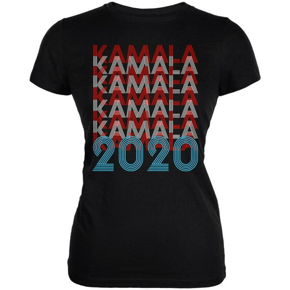 Election 2020 Kamala Harris President Vintage Style Juniors Soft T Shirt Black MD