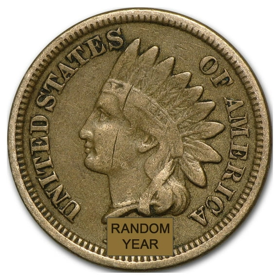 1859-1864 Indian Head Cents Copper-Nickel Avg Circ