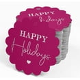 thumbnail image 4 of Inkdotpot Happy Holiday Bottle Tag Real Silver Foil Favor Hang Tags Pack Of 50, 4 of 7