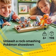 LEGO Pokémon SMART Play: Charmander and Geodude's Cavern Clash - Compatible Set with 2 SMART Tags and 2 Pokémon Figures - Interactive Building Toy - Gift for Boys and Girls, Ages 6+ 72157