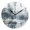 Black, variant on Round Art Wall Clock Vintage Oil Painting Texture Decorative Clock Gold Pointer, Multi-Purpose Desktop & Hanging Creative Decor Clock for Home Living Room Ink-wash Forest