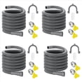 thumbnail image 1 of 4X Juego de ExtensióN de Manguera de DesagüE Manguera de Lavadora Universal de 10 Pies, Incluye Conector de Manguera Soporte y Abrazaderas de Manguera Mangueras de Drenaje, 1 of 5