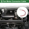 thumbnail image 3 of Conector del arnés de cableado del resistor del ventilador Unique Bargains para TOYOTA MATRIX 2003-2008, cable de conector de motor de ventilador de 2 pines, 2 piezas de terminales, 1 juego, 3 of 7