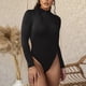 thumbnail image 5 of Women Long Sleeve Bodysuit, Breathable Bodycon Zipper Front Stand Collar Pure Color High Waist Bodysuit For Shopping For Lady ANGGREK Otros, 5 of 6