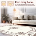 thumbnail image 2 of ODIKA 4' x 6' Machine Washable Non-Slip Area Rug, Middle Eastern Medallion High Traffic Rug, Brown, 338204, 2 of 7